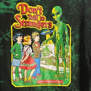 Steven Rhodes safety education graphic Tshirt medium